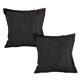 thumbnail image 1 of Cojin Decorativo Cuadrado Set de 2 Fash Negro, 1 of 4