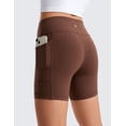 thumbnail image 3 of CRZ YOGA Girls Butterluxe Athletic Biker Shorts with Pockets Dance Yoga Casual High Waist Kids Teen Summer, 3 of 6