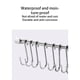 thumbnail image 4 of Inteprter Estante colgante montado en la pared de acero inoxidable extraíble ganchos para colgar de una sola barra organizador muebles baño Organizadores de utensilios de cocina, 4 of 6
