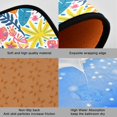 thumbnail image 3 of Dailycode 2 Pcs Kitchen Rug Set Non Slip Absorbent Soft Floor Mats for Kitchen Bathroom Colorful Various Leaf 19.7"x27.6"+19.7"x47.2", 3 of 7