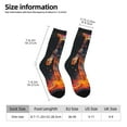 thumbnail image 2 of Bingfone Compression Socks for Women and Men Long Socks for Running Athletic Cycling Nurse- Astronaut Cosmic Rainbow, 2 of 6