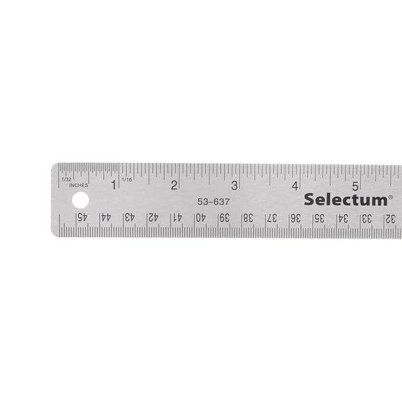 Uxcell Stainless Steel Rulers with Non-Skid Backing 45cm/18" Inch and Metric Metal Ruler