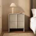 thumbnail image 2 of Novara Contemporary 22" Nightstand in Whitewashed Oak (2-Drawer), 2 of 10