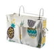 thumbnail image 2 of Bolsa de almacenamiento colgante para mesita de noche con gancho lateral, multifunción, para libros, teléfonos y revistas. Piña, 2 of 9