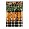 thumbnail image 2 of PHYHOO Welcome Easter Garden Flags for Outside, Buffalo Plaid with Watercolor Carrots Yard Decoration, Small Seasonal Spring Outdoor Decor for Farmhouse Holiday White, 2 of 6