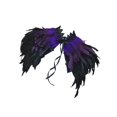 thumbnail image 2 of Capa de Chal de Plumas Jinwen Cómoda Gótica Accesorios Disfraz Halloween Púrpura Negro, 2 of 8