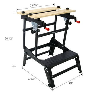 BLACK+DECKER Portable Work Bench and Vise, Heavy Steel, Adjustable