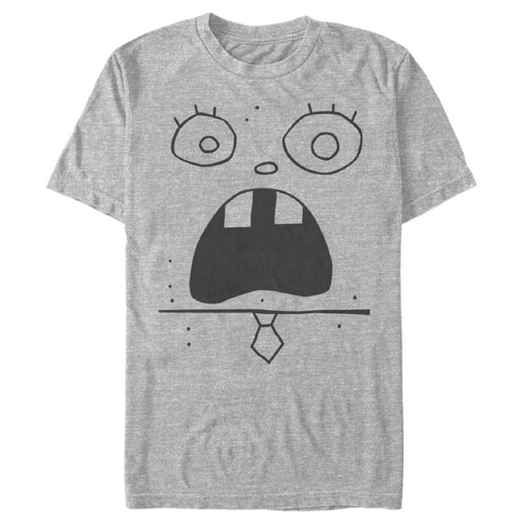 Men's SpongeBob SquarePants DoodleBob Expression  Graphic Tee Athletic Heather X Large