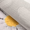 thumbnail image 6 of EVNELE Toilet Rugs U Shaped, Gray Toilet Mat Cute Daisy Contour Bath Rug, Thick Soft Machine Washable Toilet Carpet, Non Slip Bathroom Floor Mats Super Absorbent Microfiber Bath Rugs, 20"x24", 6 of 6