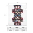 thumbnail image 3 of Daiia Patriotic Boxing Bear Art Mailbox Cover , Magnetic Welcome Mailbox Wraps Post Letter Box Cover for Garden Yard Home Decor-25.5x21 in, 3 of 7