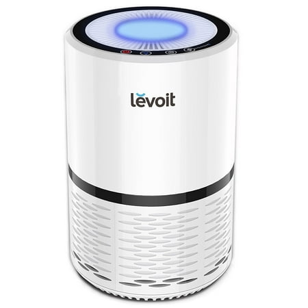 LEVOIT LV-H132 Air Purifier with True Hepa Filter, Odor Allergies Eliminator for Smokers, Smoke, Dust, Mold, Home and Pets, Air Cleaner with Night Light, (Best Rated Air Purifiers For Cigarette Smoke)