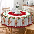 thumbnail image 5 of Christmas Gingerbread Man Round Tablecloth,60 Inch,Washable Decorative Table Cover for Family Xmas Party, 5 of 6