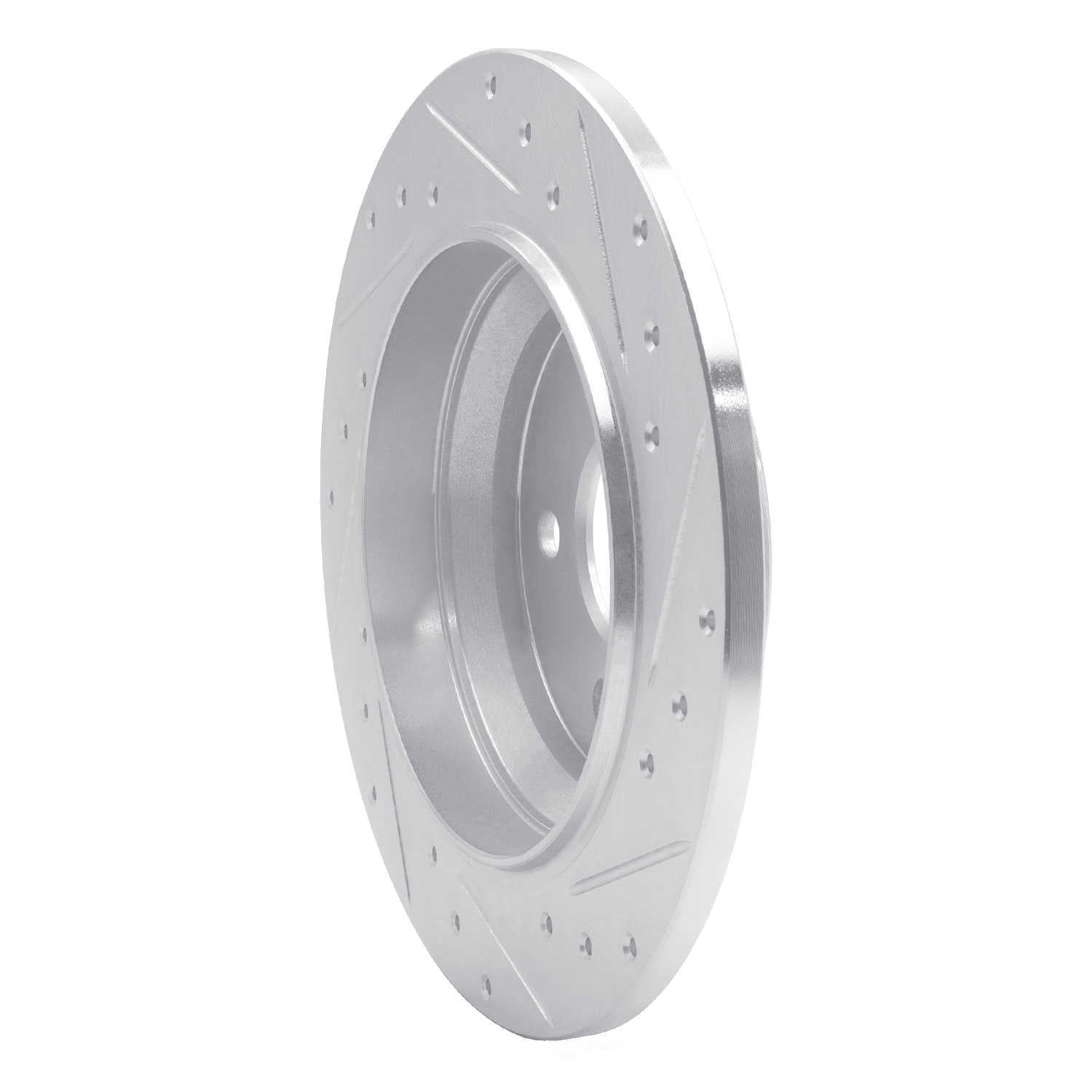 Dynamic Friction Company 631-63161L DFC Brake Rotor - Drilled And Slotted - Silver