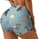 thumbnail image 1 of Balery Dog Pets Pantalones cortos de entrenamiento estampados para mujer, sin costuras, ajustados, para gimnasio, yoga, correr, deportes, ejercicio activo, fitness.-Small, 1 of 8