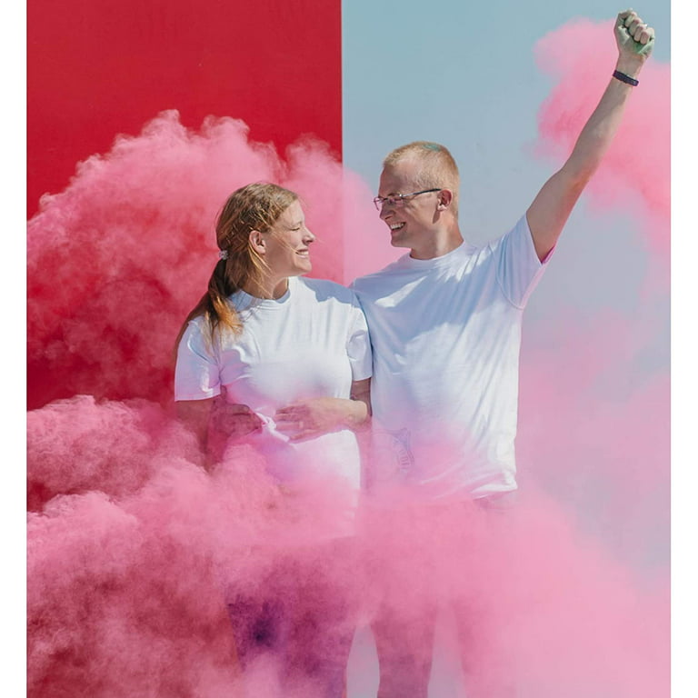 Chameleon Colors Pink Gender Reveal Powder Blackout Kit - 70g Bags - 10 Pack - Vibrant Pink Color - Powder for Baby Girl Gender Reveal - Color Not