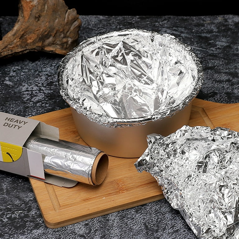 197x11.8 inch Practical Aluminum Foil Paper,Heavy Duty Oven Paper,BBQ Restaurant Thickened Foil Paper, Size: 197 x 11.8