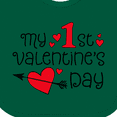 thumbnail image 4 of Inktastic My First Valentines Day Red Hearts and Arrow Boys or Girls Baby Bib, 4 of 4