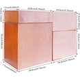 thumbnail image 3 of 4 Pack Wooden Desktop Storage Organizer, Stackable Drawer Cabinet with Drawers Vintage Apothecary Cabinet, Card Catalog Wooden Storage Box for Desktop Organizer,No Assembly Required (Brown), 3 of 15