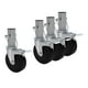 thumbnail image 2 of Ruedas giratorias para andamio de 5 pulgadas, 4 Uds., rueda giratoria de goma de 360 grados, piezas de repuesto versátiles con frenos de bloqueo, 2 of 8