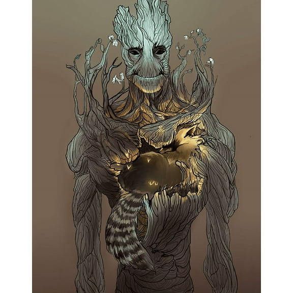 Groot Diamond Painting Kit, 12x16 Inch Full Drill 5D Diamond Painting Craft Canvas Picture Diamond Art for Adult Bedroom Wall Decor