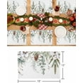 thumbnail image 6 of Christmas Placemats Set of 6 Pine Tree Branch Christmas Placemats for Dining Table Pine Cones Plant Leaf Table Mat Winter Holiday Home Party Kitchen Table Decorations, 6 of 6