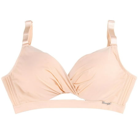

Women Bra Thickened Side Collection Shaping Shockproof Nylons Summer Thin Style Seamless Brassiere Daily Wear