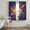 Blue, Red, Orange, variant on Black Purple Cosmos Sheer Curtains 72 Inch Length 2 Panels Set, Modern Art Aesthetics Voile Window Treatment Rod Pocket Curtains Sheers Drapes for Bedroom/Living Room/Kitchen 52"x72"x2