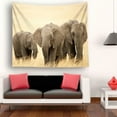 thumbnail image 2 of EREHome Animals Baby Elephant Tapestry Polyester Fabric Tapestries Wall Art Hanging 60x90 Inches, 2 of 3