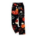 thumbnail image 4 of SwiftWear Plus Size Christmas Cute Print Sleep Lounge Pants for Women - Plush Brushed Fleece Holiday Pajama Bottoms with Comfort Fit in S-3XL Black, 4 of 4