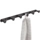 thumbnail image 2 of Perchero para colgar en la pared, ganchos de puerta de acero inoxidable para colgar sombreros, toallas, ropa, gancho con 6 perchas redondas (Negro， 6 ganchos), 2 of 3
