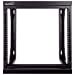 thumbnail image 3 of NavePoint 9U Wall Mount IT Open Frame 19 Inch Rack with Swing Out Hinged Gate Black, 3 of 10