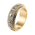 thumbnail image 1 of Bague Rotative 3 Couleurs Bague en Acier Titane pour Hommes Femmes, 1 of 5