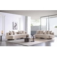 thumbnail image 2 of 2-Piece Verandah 90.6" Sofa and 112" XL Sofa both with Solid Wood Frame in Beige, 2 of 19