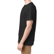Hanes Essential Black T-Shirt for Men, Short Sleeve Classic 100 Cotton Tee, 3 Pack, L