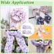 thumbnail image 5 of 2 rollos de cinta floral con borde alambrado de 19,6 yardas x 2,5 pulgadas, cinta con flores de mariposa, cintas decorativas de verano para manualidades, 5 of 5