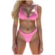 thumbnail image 1 of Trajes de Baño de Bikini de Mujer 2025 Primavera Verano Nuevo Conjunto Sexy, Nylon Spandex para Piscina de Playa Y Vacaciones, Trajes de Baño de Longitud Regular, 1 of 9