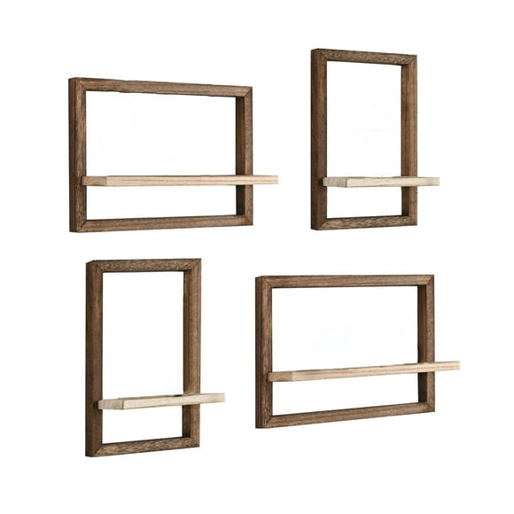 TopLLC Closet Organizers and Storage, Wall Shelves Floating Shelves For Wall Wall Mounted Wood Shelves For Bedroom Laundry Living Room Solid Wood Display Shelves Decor shelf for storage