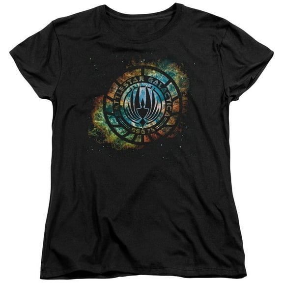 Battlestar Galactica (New) - Emblem Knock-Out - Women's Short Sleeve Shirt - Large