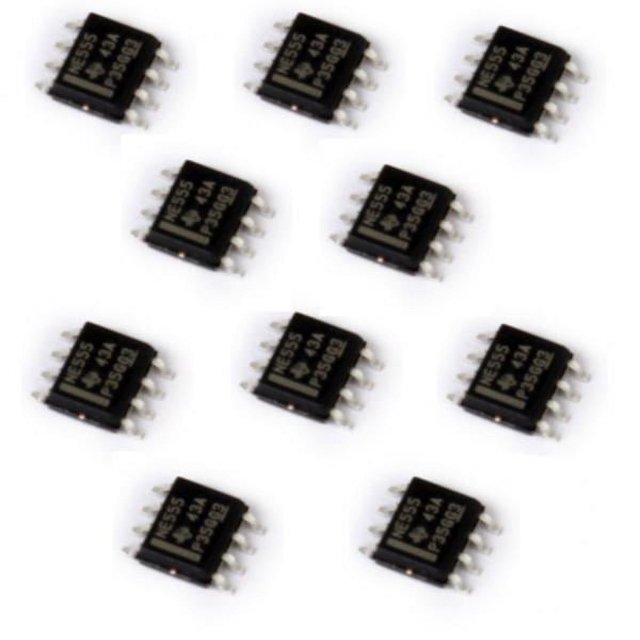 Milaget 4X 10 Pcs SMD NE555 555 Minuterie Module IC Puces de Circuit Intégré SOP8
