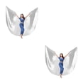 thumbnail image 4 of Moyic Ala de danza del vientre de 360 grados con palo telescópico disfraces de adultos accesorios de baile profesional femenino para Type2 NO2, 4 of 6