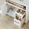 thumbnail image 4 of Altair Gavino 36" Wood Vanity in White with Grain White Composite Stone Top No Mirror, 4 of 12