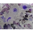 thumbnail image 5 of oneOone Georgette Viscose Dark Purple Fabric Florals Dress Material Fabric Print Fabric By The Yard 42 Inch Wide, 5 of 6