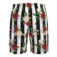 thumbnail image 6 of Naloa Rose Flowers Men's Beach Shorts, Surfing shorts, Swim trunks, Quick Dry Swim Trunks for Surfing Beach Fun - Small, 6 of 9