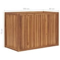 thumbnail image 2 of vidaXL Raised Bed 39.4"x19.7"x27.6" Solid Wood Teak, 2 of 6