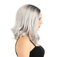 thumbnail image 2 of Adult Gray Bob Wig, 2 of 3