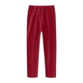 thumbnail image 6 of YOUYEDIAN Boys Dress Pants Slim Fit School Uniform Pants for Boys Adjustable Waist Trousers (Red, 6-7 Years), 6 of 6