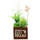 thumbnail image 1 of Simulación de bonsái suculento, combinación de lavabo de madera, decoración del hogar, plantas verdes artificiales, decoraciones creativas, 1 of 5