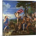 thumbnail image 1 of ARTCANVAS Bacchus And Ariadne 1520 Canvas Art Print by Titian Tiziano Vecelli - Size: 26" x 26" (0.75" Deep), 1 of 9