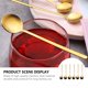 thumbnail image 3 of 6 piezas Cuchara de café Cucharadita de acero inoxidable Cuchara de postres Gadget de cocina, 3 of 6