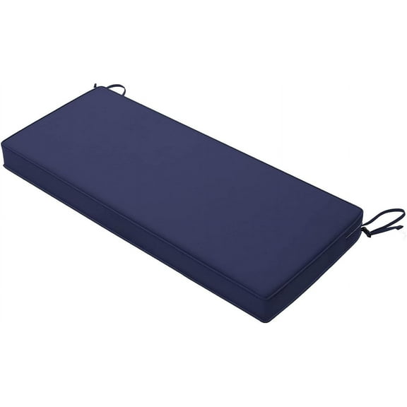 Outdoor Bench Cushion 42 x 18 Inch Waterproof Patio Furniture Cushions 3-Year Color Fastness Garden Sofa Settee Couch Swing Pads with Handle and Adjustable Straps, Beige